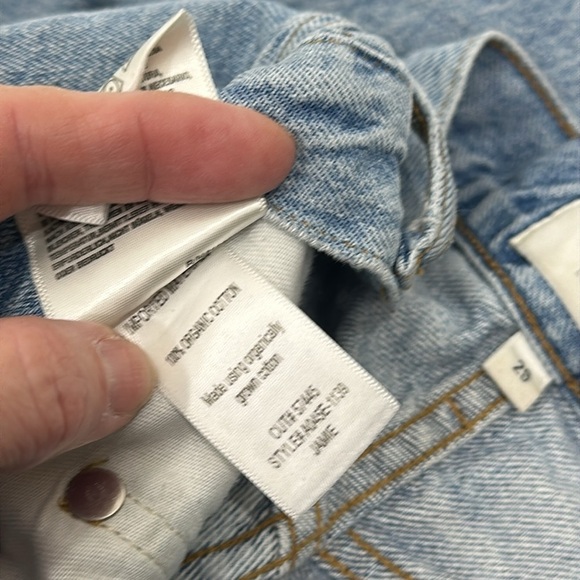 AGOLDE Jamie High rise button fly jeans size 29.Light wash - Picture 8 of 9